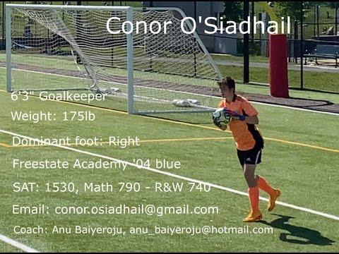 Video of Conor O'Siadhail highlight reel