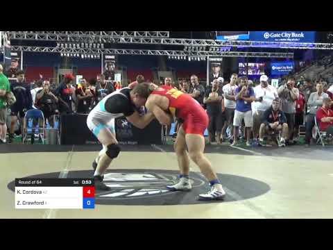 Video of 160 Lbs Round Of 64 - Kaleb Cordova, Arizona Vs Zackary Crawford, Illinois C515