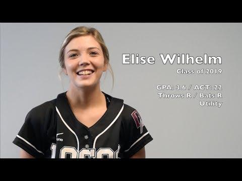 Video of Elise Wilhelm Recruiting Video: Utlility/ Class of 2019