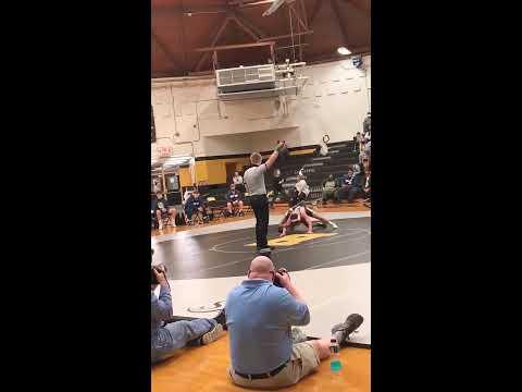 Video of First Wrestling match of Sophomore Season 