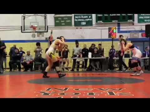 Video of Clip of NYC City Championship Finals match at Girls 120lbs