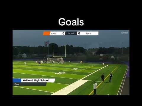 Video of Fall season 1st half, Keegan Kelly, Sr. Captain, CAM, Ashland High school