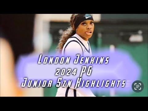 Video of London Jenkins c/o 2024 PG Junior szn highlights 