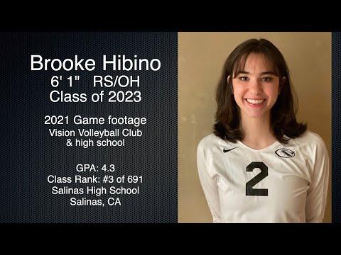 Video of Brooke Hibino • Opposite/Outside • Class of 2023 (updated 12/14)