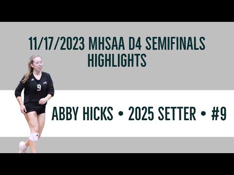 Video of 11/17/2023 MHSAA D4 Semifinals-Highlights