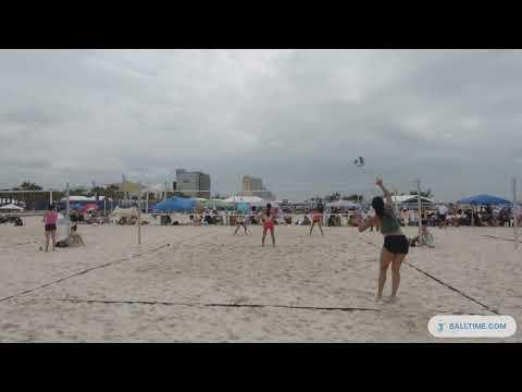 Video of Navy Shorts/Green Top - 2023 Beach Fest Open