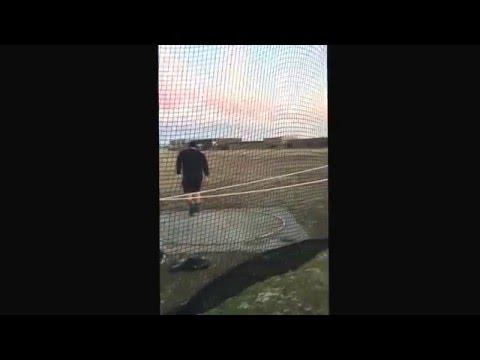 Video of Chris Wise practice throws (Discus) 1/24/16
