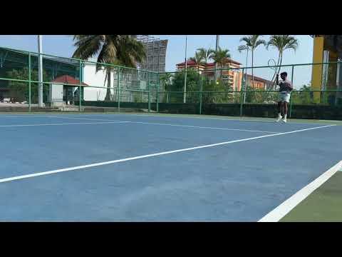 Video of Forehand drills while incorporating lateral movements
