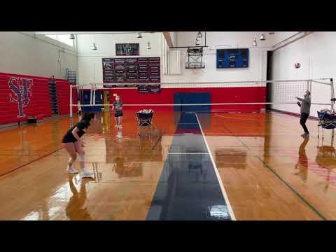 Video of Ella Hohmann Setter-Hitter training  2020