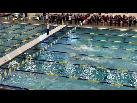 Video of 2020 ND Girls State Swimming 400 Free Relay Split (Lane 4)