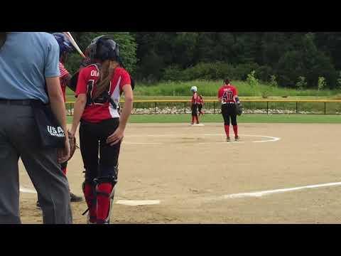 Video of Rahne Turley strikeout to end the inning August 2017