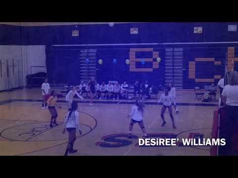 Video of Desiree’ Williams 2018 Volleyball Highlights ❤️ 🏐 
