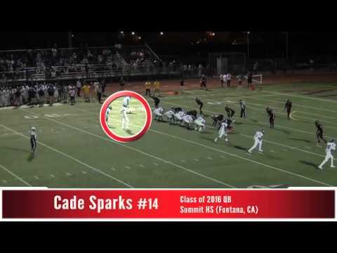 Video of 2016 QB Cade Sparks (2015) Mid-Season Highlights