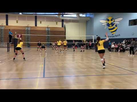Video of Frostbite Volleyball Festival Championship Game - January 22, 2023 - Makenna Floerke #4 Yellow Jersey (Setter/Right Back)