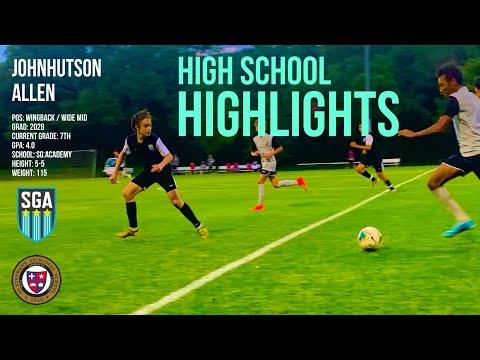 Video of 13yr old plays U19 Varsity High School St. Stephens Soccer Academy vs. SG.Academy @Johnhutsonallen