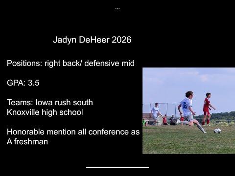 Video of Jadyn DeHeer 22-23 highlights