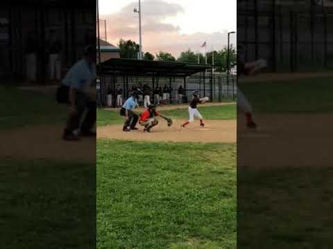 Video of I'm filling for one of the other Babe Ruth teams in our league