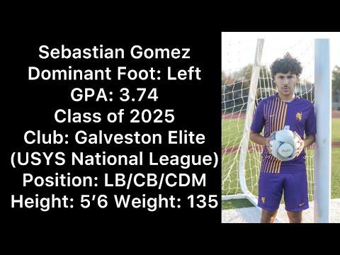 Video of Sebastian Gomez junior year highlights ball high school
