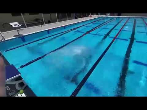 Video of Backstroke start Bolles swim camp 2021