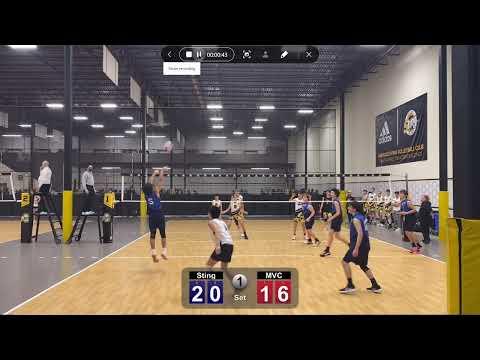 Video of 23 white jersey outside hitter