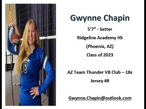 Video of Gwynne Chapin 2022 Setter Highlight