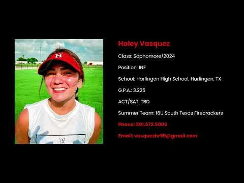 Video of Haley Vasquez Class of 2024