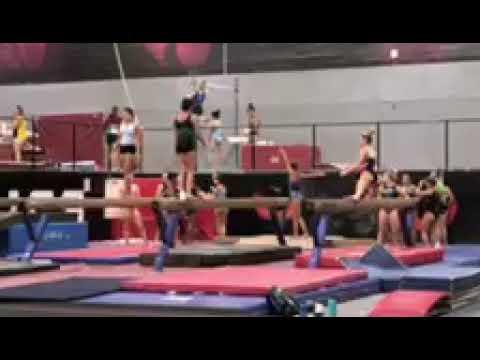 Video of Beam series and acro work at camp