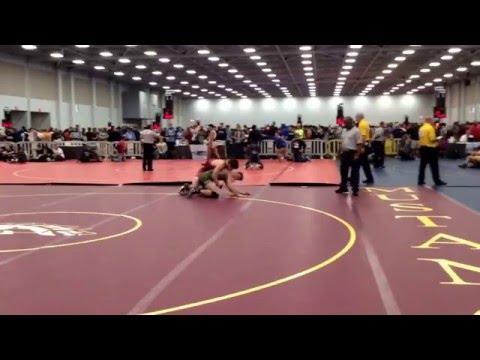 Video of 2016 NHSCA HS Wrestling Championship Day 2: Christian Walden (LA) over Noah Curreri (NY) by Pin 3:42