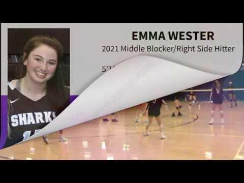 Video of Emma Wester 2021 Grad 5’10” Middle/Blocker Highlight Video