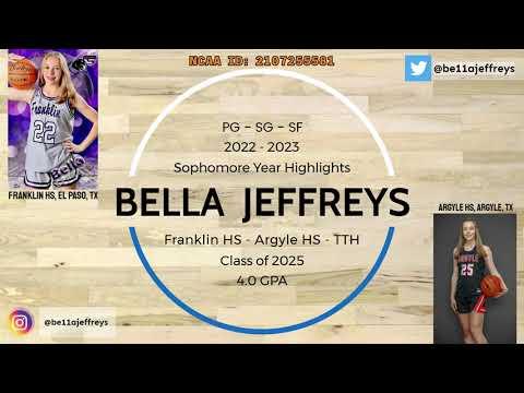 Video of Bella Jeffreys 22-23 Bball Highlights (sophomore year)