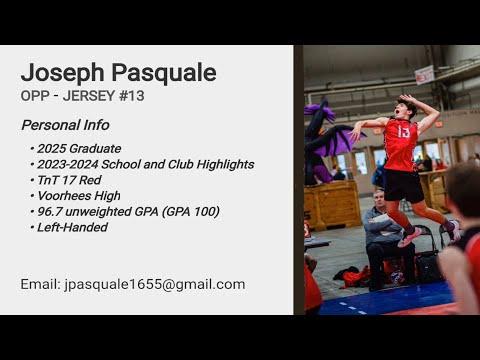 Video of Joseph Pasquale School and Club Highlights 