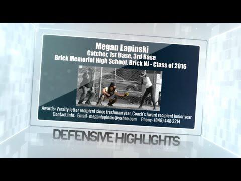 Video of 2015 Megan Lapinski Defensive Softball Highlights