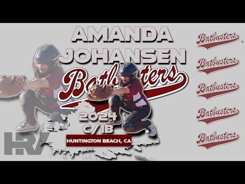 Video of 2024 Amanda Johansen Catcher and First Base, Softball Skills Video