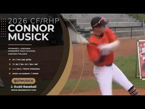 Video of Connor Musick (2026 CF/RHP) *PBR SHOWCASE* / Honaker, VA / Honaker High School