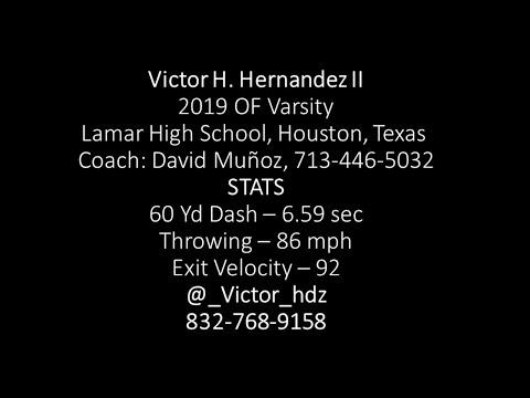 Video of 2019 OF Victor H Hernandez II Batting Highlights 2018