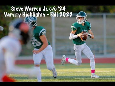 Video of Steven Warren Jr - Varsity Highlights - 2022