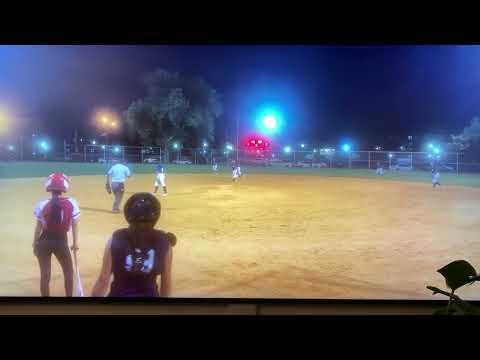 Video of Laila Concepcion - Catcher- Gets out at second!