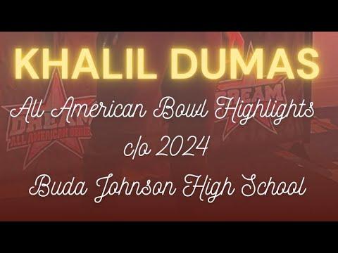 Video of Khalil Dumas All American Bowl Highlights 