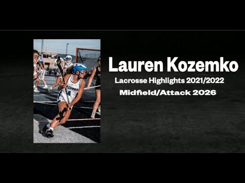 Video of Lauren Kozemko Lacrosse Highlights 2021/2022