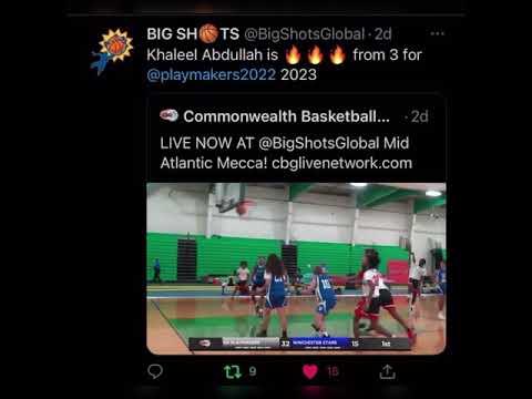 Video of Playing at Boo Williams for Big Shots against some Eybl teams 