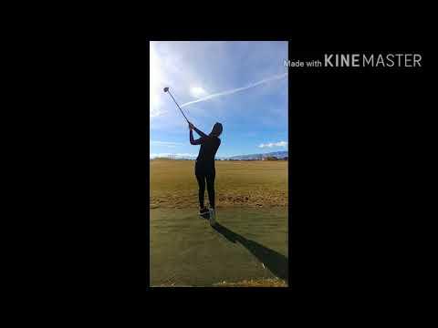 Video of golf swing through various clubs