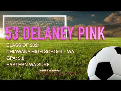 Video of Delaney Pink Soccer Highlights 