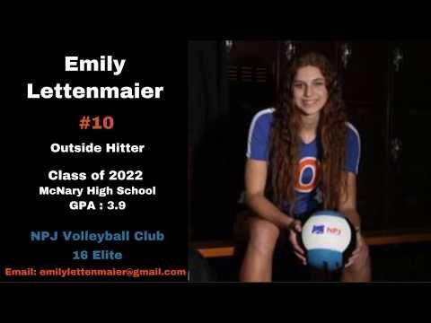 Video of Emily Lettenmaier | Class of 2022 | Hitter | Volleyball Recruiting Video | 2020 Hitting Highlights