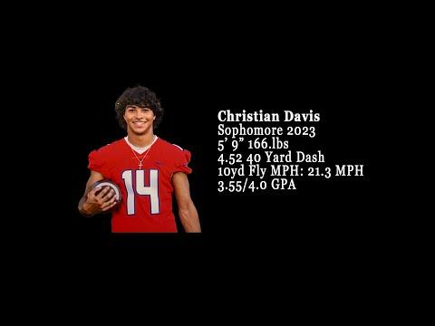 Video of Christian Davis - 2026 Graduate