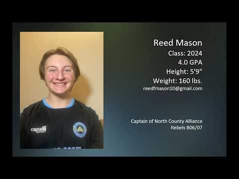 Video of Reed Mason Soccer Highlight Video (Updated)