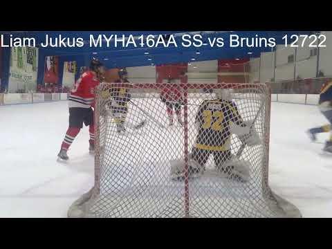 Video of Liam Jukus 32 MYHA vs Chicago Bruins 4-1 win