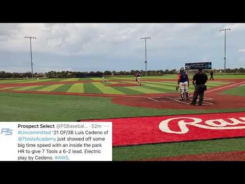 Video of Luis Cedeno (2021) Inside the park home run