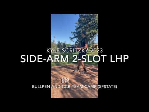 Video of Side-Arm 2 Slot Bullpen and Scrimmage 5Ks