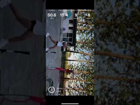 Video of Batting slowed and in normal speed with blast motion technology.