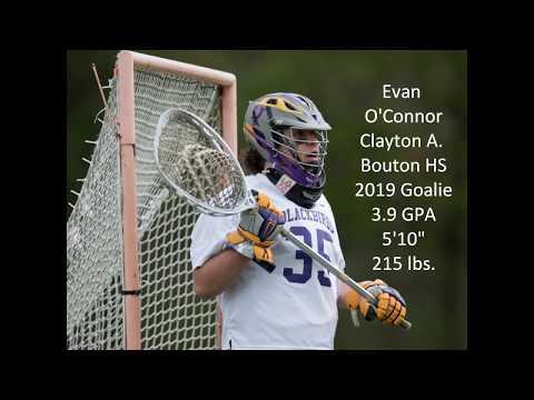 Video of 2019 Goalie Evan O'Connor Spring 2017 Highlights